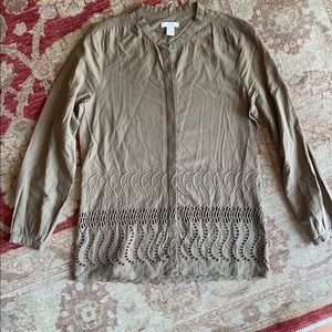 JCrew long-sleeve button down blouse